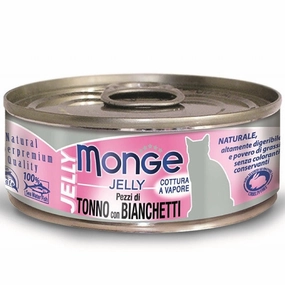 Monge Yellowfin Tuna With Whitebait (Anchovies) in Jelly Canned Cat Food 80g natural cat food soft cat treats freeze dried cat food organic cat treats indoor cat food