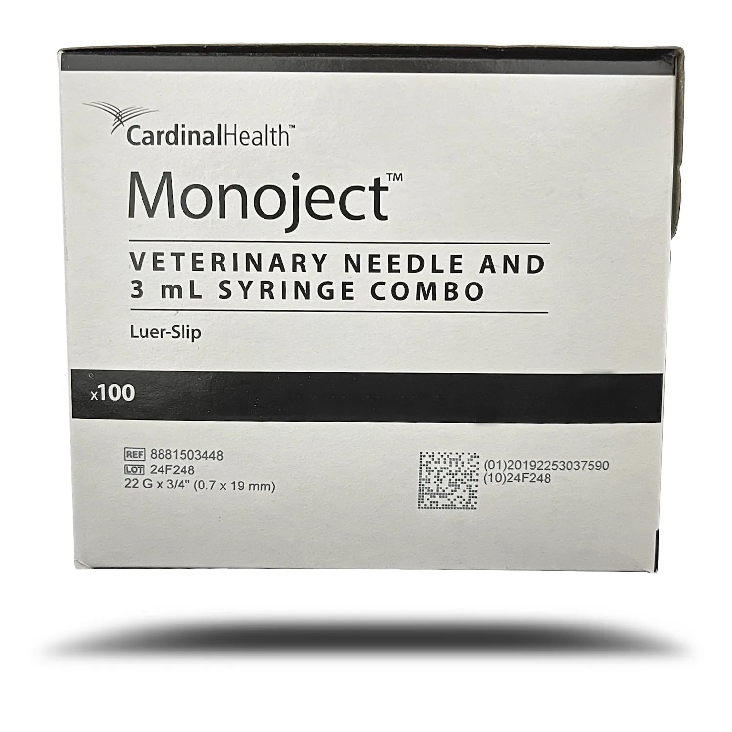 Monoject Luer-Slip (LS) Syringe with Needle Combo