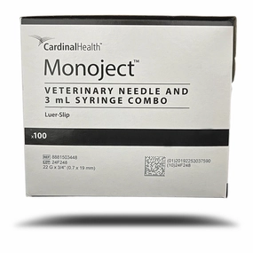 Monoject Luer-Slip (LS) Syringe with Needle Combo puppy accessories new puppy gear puppy bed puppy blanket puppy grooming kit