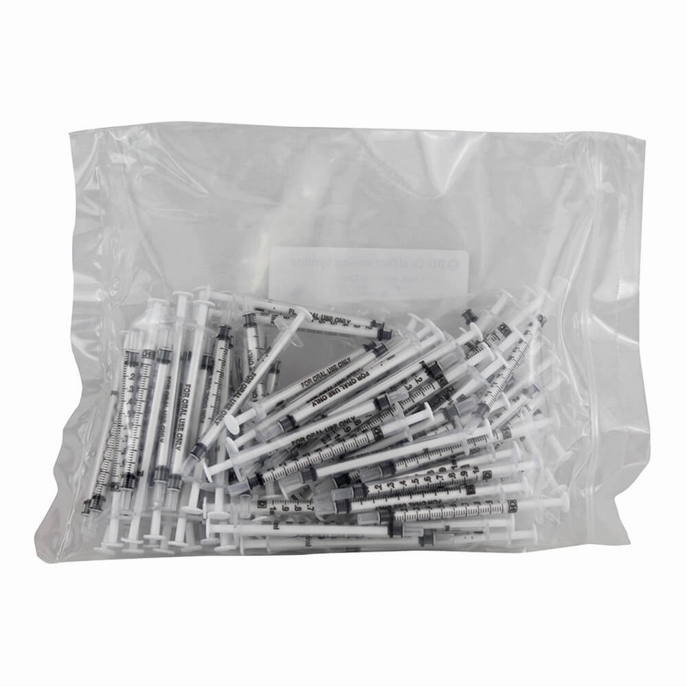 Monoject Oral Dispensing Syringe - Clear with Tip Cap, 100 ct