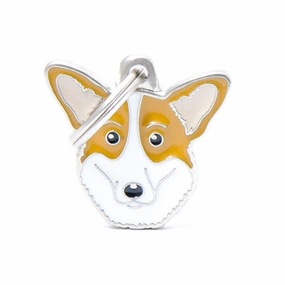 My Family USA Pet Tag - Dog Breeds - Cardigan Welsh Corgi dog accessories dog collar dog leash dog bowtie dog backpack
