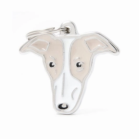 My Family USA Pet Tag - Dog Breeds - Greyhound dog accessories dog collar dog leash dog bowtie dog backpack