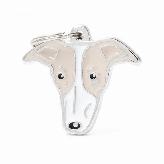 My Family USA Pet Tag - Dog Breeds - Greyhound dog accessories dog collar dog leash dog bowtie dog backpack