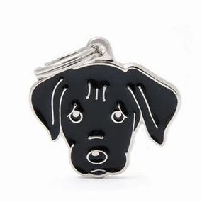 My Family USA Pet Tag - Dog Breeds - Labrador - Black dog accessories dog collar dog leash dog bowtie dog backpack