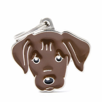 My Family USA Pet Tag - Dog Breeds - Labrador - Chocolate dog accessories dog collar dog leash dog bowtie dog backpack