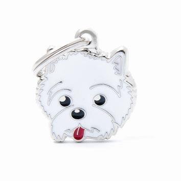 My Family USA Pet Tag - Dog Breeds - West Highland White Terrier dog accessories dog collar dog leash dog bowtie dog backpack