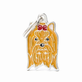 My Family USA Pet Tag - Dog Breeds - Yorkshire dog accessories dog collar dog leash dog bowtie dog backpack