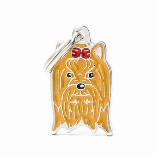 My Family USA Pet Tag - Dog Breeds - Yorkshire dog accessories dog collar dog leash dog bowtie dog backpack