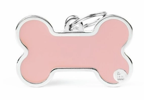 My Family USA Pet Tag - Handmade - Bone Pink - Large dog accessories dog collar dog leash dog bowtie dog backpack