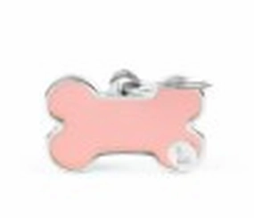 My Family USA Pet Tag - Handmade - Bone Pink - Small dog accessories dog collar dog leash dog bowtie dog backpack
