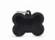 My Family USA Pet Tag - New "Hushtag" - Black Bone Aluminum Black Rubber - XL dog accessories dog collar dog leash dog bowtie dog backpack