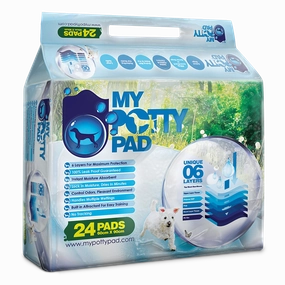 My Potty Pad Dog Training Pads 24pads (60cm x 90cm) dog training treats training clicker crate training set travel bowl portable water bottle