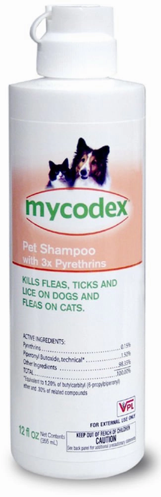 Mycodex Pet Shampoo with 3x Pyrethrins (P3), 12 oz dog plush squeaky toy interactive plush toy plush rope toy tough plush dog pillow toy