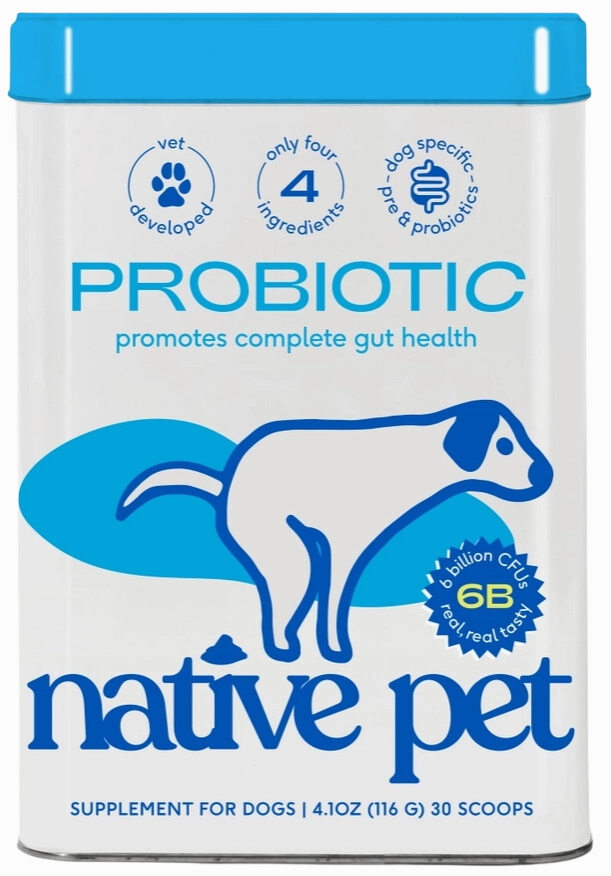 Native Pet Probiotic Supplement 4.1oz Tin pig feed piglet nutrition pig food pellets pig vitamins pig treats
