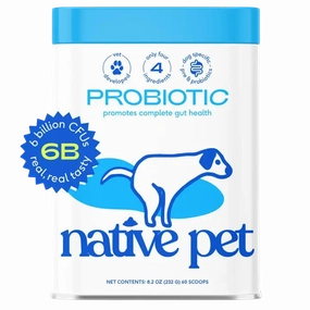 Native Pet Probiotic Supplement 8.2oz Tin pig feed piglet nutrition pig food pellets pig vitamins pig treats