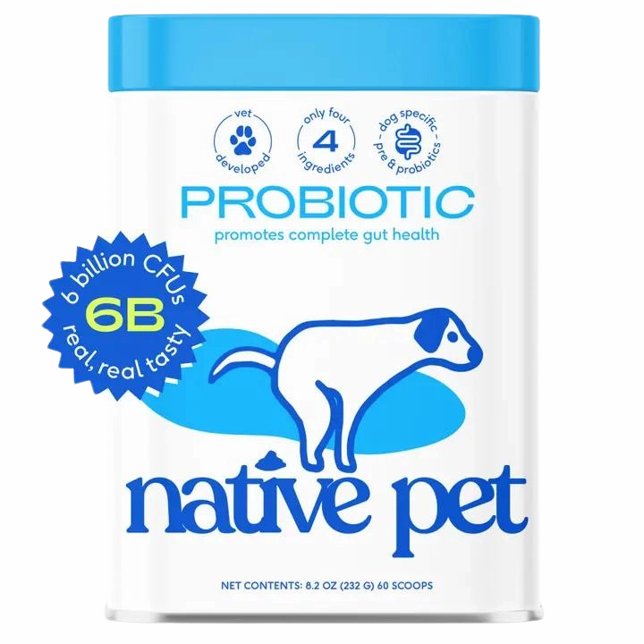 Native Pet Probiotic Supplement 8.2oz Tin pig feed piglet nutrition pig food pellets pig vitamins pig treats