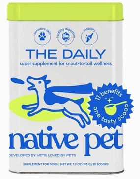 Native Pet The Daily Super Supplement 7oz Tin pig feed piglet nutrition pig food pellets pig vitamins pig treats