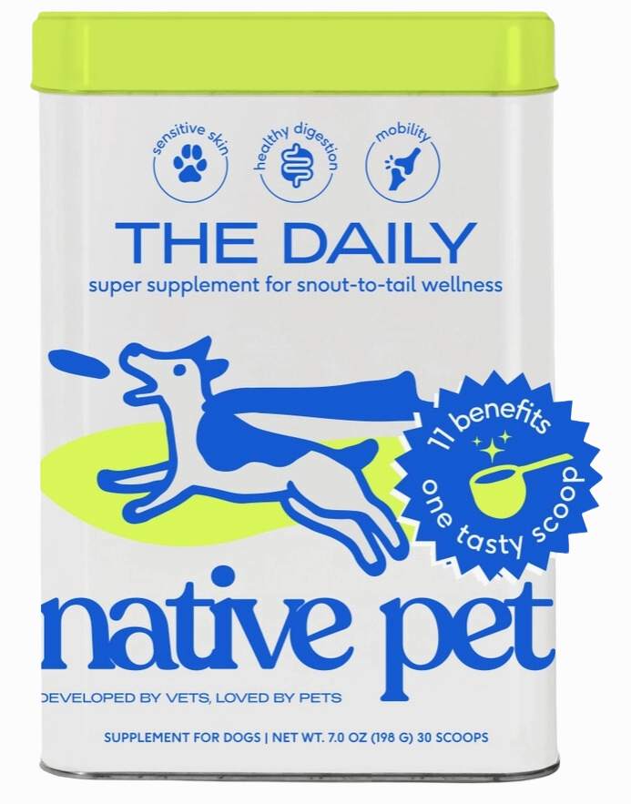 Native Pet The Daily Super Supplement 7oz Tin pig feed piglet nutrition pig food pellets pig vitamins pig treats