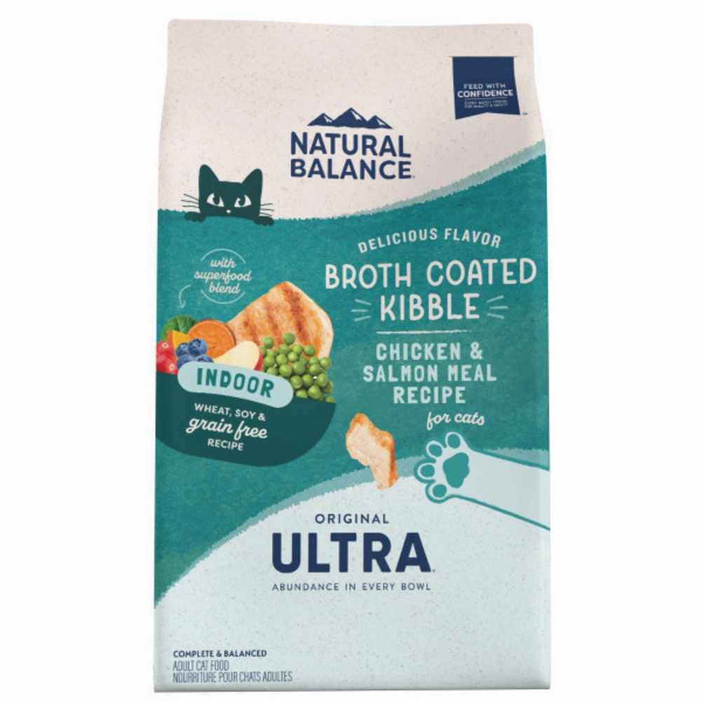 Natural Balance Indoor Ultra Chicken & Salmon Dry Cat Food freeze dried dog food raw food for dogs dog freeze meal high protein dog food grain free freeze dog food