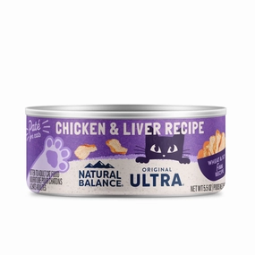 Natural Balance Original Ultra Chicken & Liver Recipe Canned Wet Cat Food cat calming diffuser cat stress relief anxiety cat treats cat relaxing spray pet mood aid