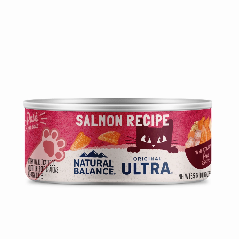 Natural Balance Original Ultra Salmon Recipe Canned Wet Cat Food cat calming diffuser cat stress relief anxiety cat treats cat relaxing spray pet mood aid