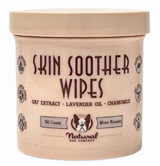 Natural Dog Company Skin Soother Wipes 50ct pig feed piglet nutrition pig food pellets pig vitamins pig treats