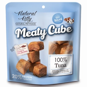 Natural Kitty Meaty Cube 100% Tuna Treats For Cats & Dogs 60g dog supplies dog food toys accessories dog bed
