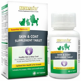 Natural Pet - Skin & Coat Supplement 60cts puppy starter kit puppy crate puppy collar puppy pee pad puppy food