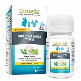 Natural Pet Digest-Cleanse Tablet for Small Animals 60cts puppy starter kit puppy crate puppy collar puppy pee pad puppy food