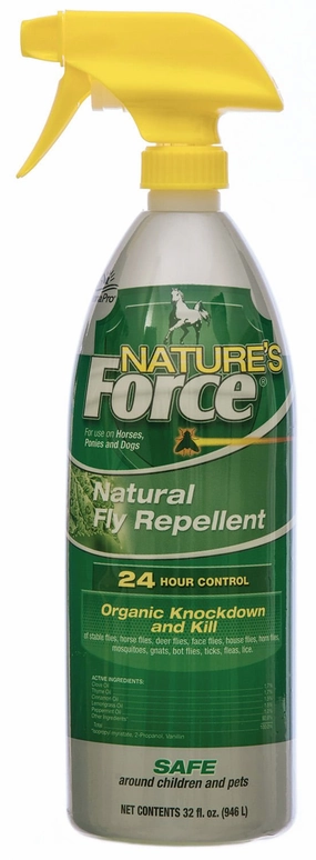 Nature's Force Fly Spray by Manna Pro, 32 oz pet shampoo pet brush pet wipes pet scissors pets comb
