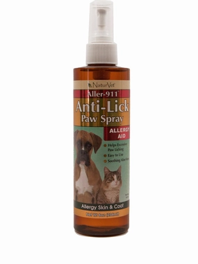 NaturVet Aller-911 Anti-Lick Paw Spray 8oz dog harness dog training collar dog safety vest dog seatbelt dog ID tag