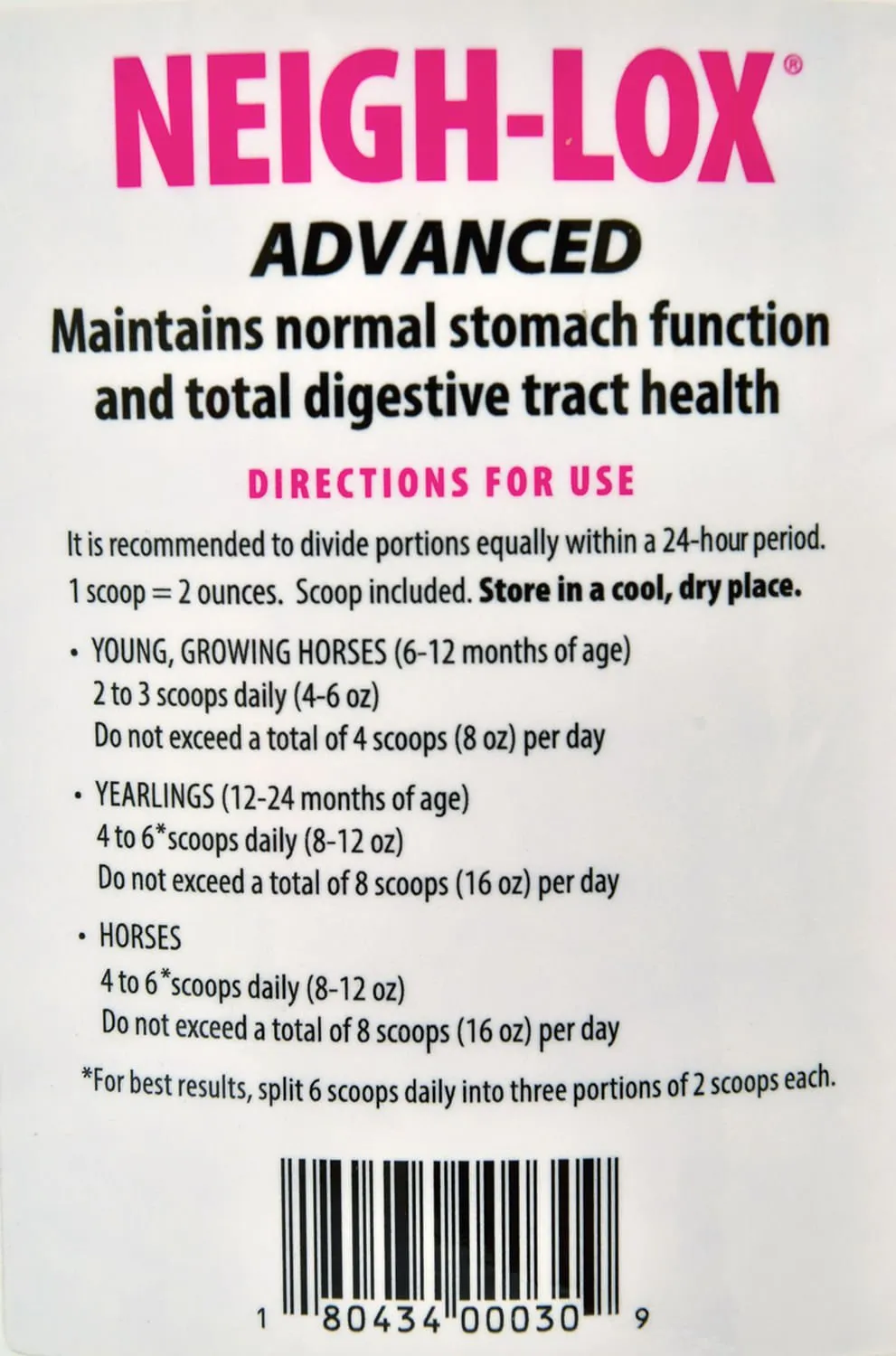 Neigh-Lox Advanced for Horse Digestive Tract Health