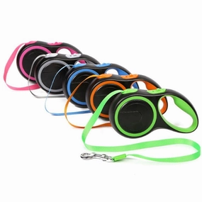 Neon Retractable Dog Lead 3 & 5 meter small animal food rabbit pellets hamster food guinea pig snacks small pet mix