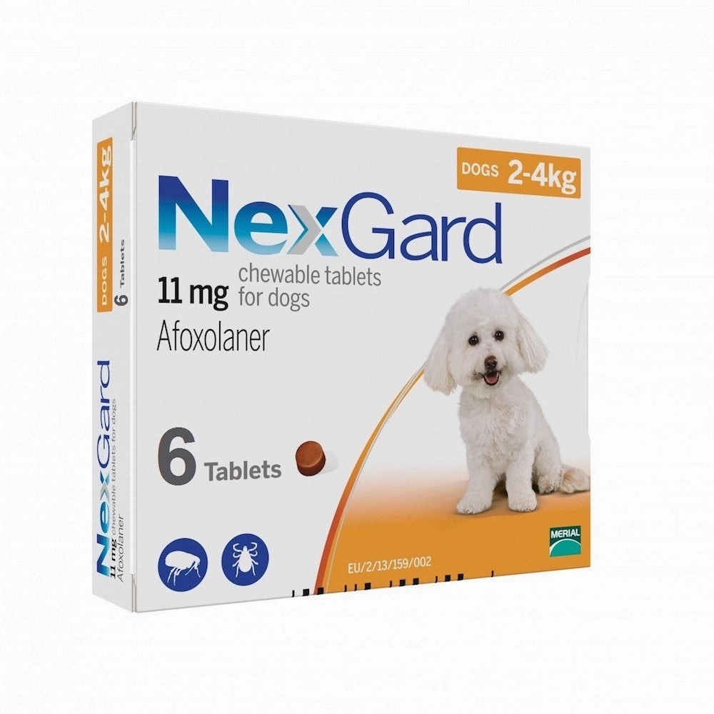 NexGard Chews For Dogs 2-4kg 6ct