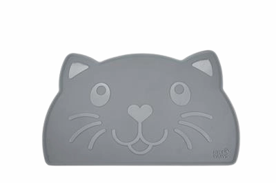 Nice Paws Cat Silicone Floor Mat - Gray cat toys interactive cat toys cat teaser wand cat balls cat laser pointer