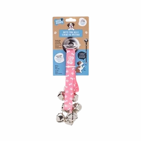 Nice Paws Potty Time Bells - Pink dog pain relief hip joint supplement senior dog care pet arthritis aid dog skin supplement