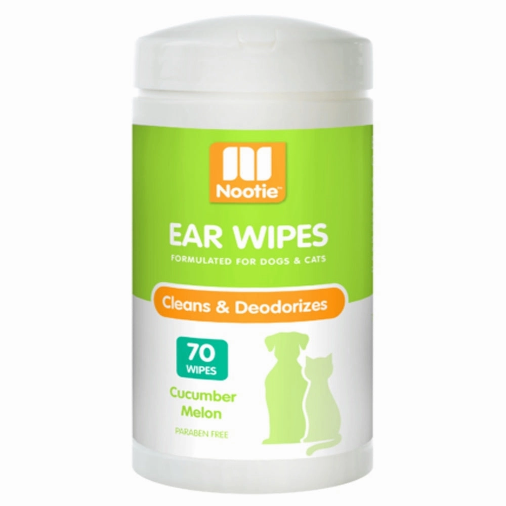 Nootie Cat & Dog Ear Wipes (Cucumber Melon) 70ct