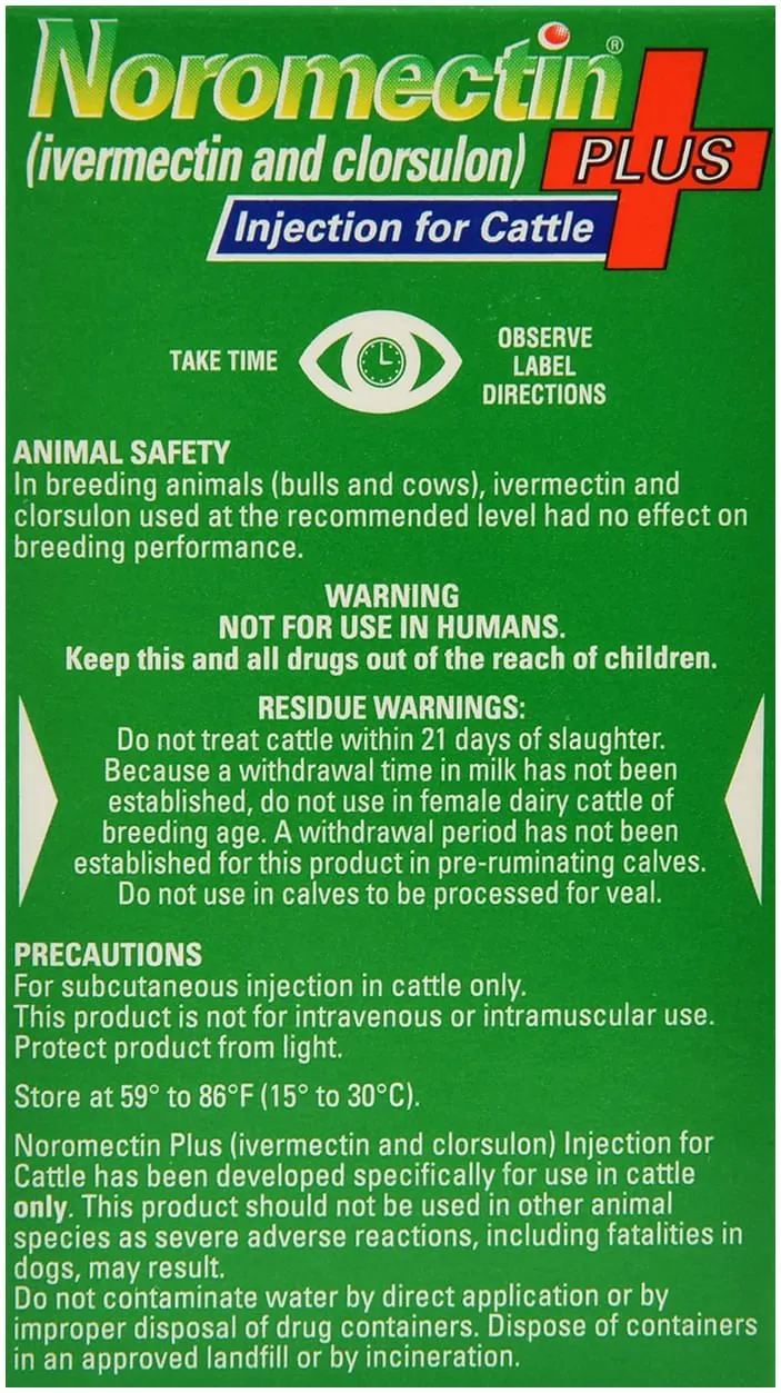Noromectin Plus Injection Cattle Dewormer