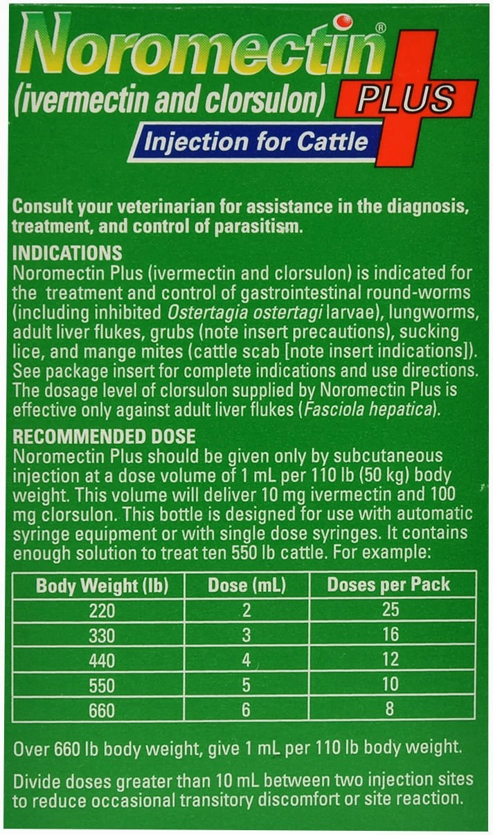 Noromectin Plus Injection Cattle Dewormer
