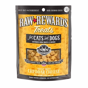 Northwest Naturals Raw Rewards Freeze-Dried Dog & Cat Treats Cheddar Cheese 6oz Bag goat vitamins sheep health poultry medicine livestock supplement animal wellness