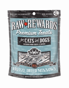Northwest Naturals Raw Rewards Freeze-Dried Dog & Cat Treats Minnows 1oz Bag goat vitamins sheep health poultry medicine livestock supplement animal wellness