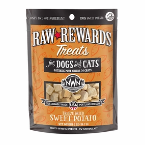 Northwest Naturals Raw Rewards Freeze-Dried Dog & Cat Treats Sweet Potato 2oz Bag goat vitamins sheep health poultry medicine livestock supplement animal wellness