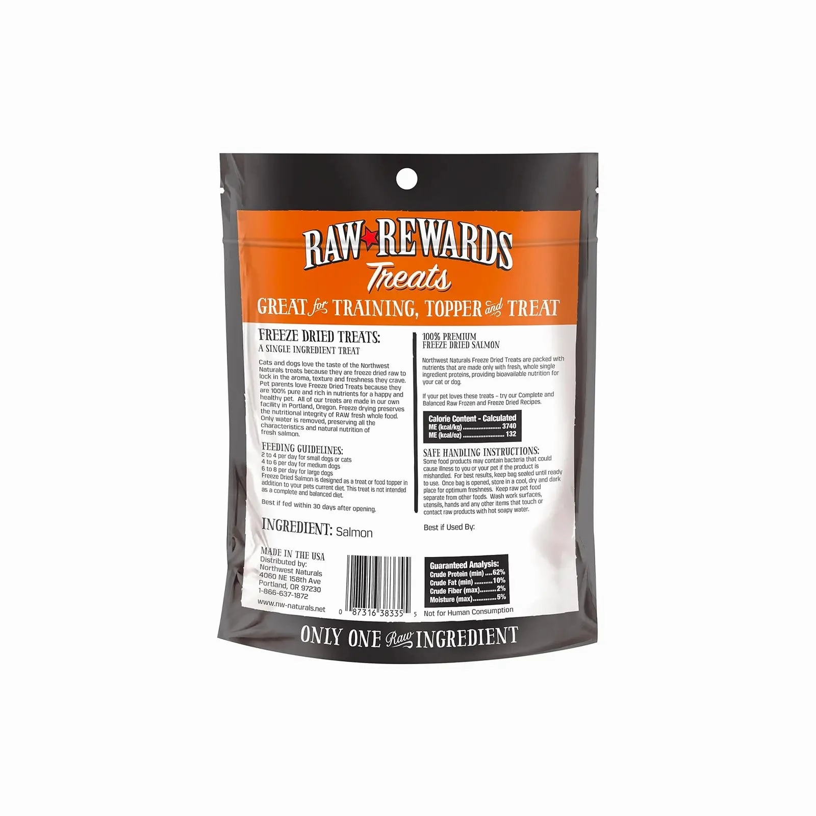 Northwest Naturals Raw Rewards Freeze Dried Treats for Dogs and Cats - Salmon 70g