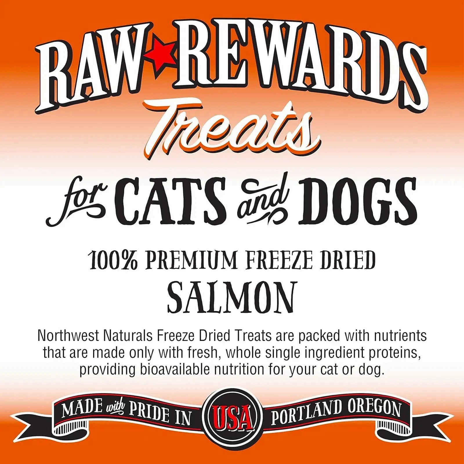 Northwest Naturals Raw Rewards Freeze Dried Treats for Dogs and Cats - Salmon 70g