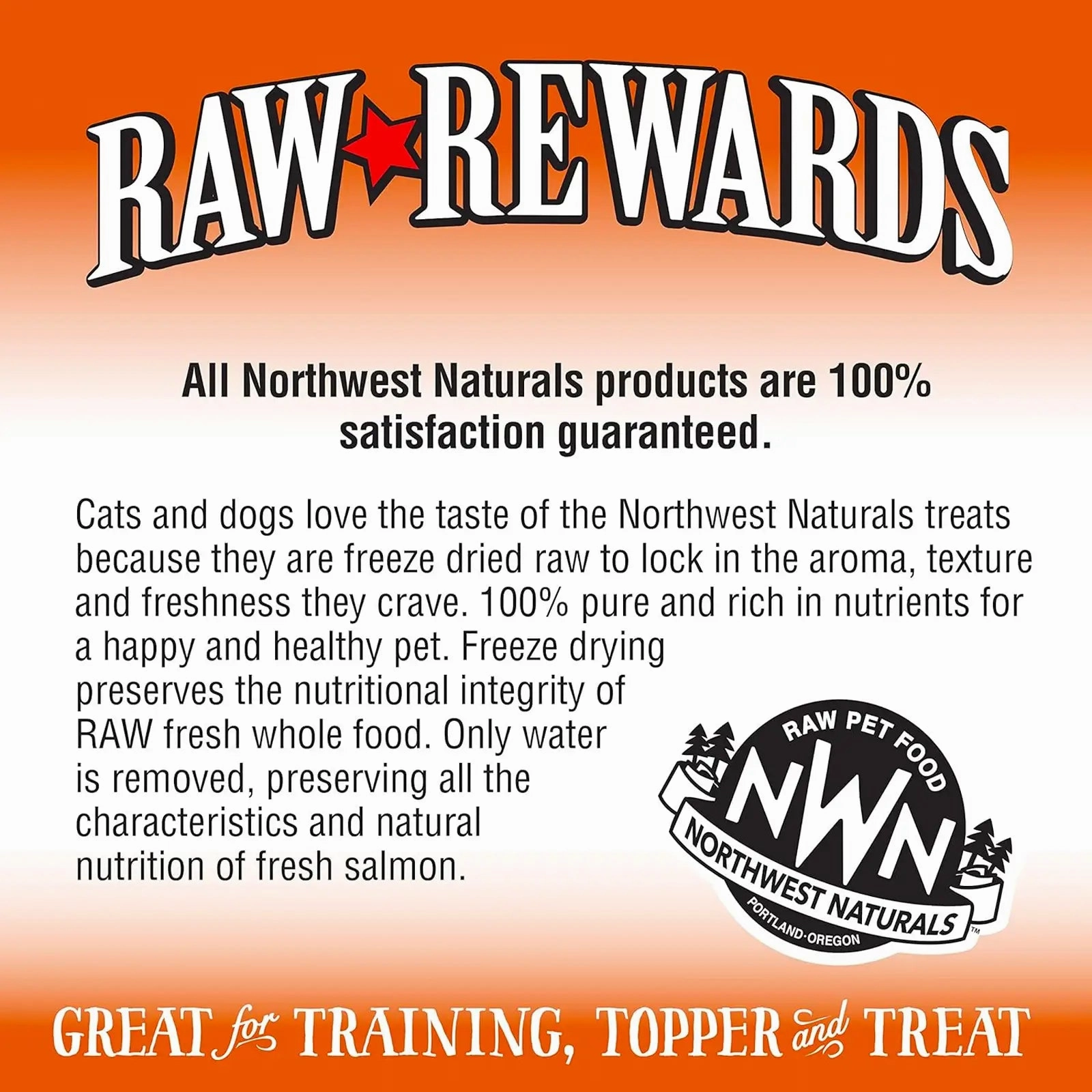 Northwest Naturals Raw Rewards Freeze Dried Treats for Dogs and Cats - Salmon 70g