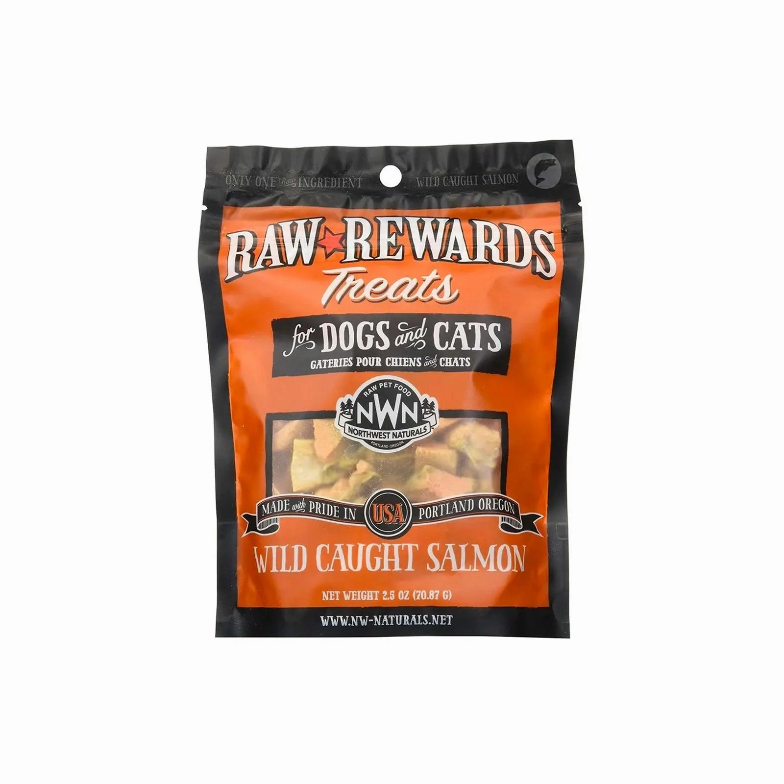 Northwest Naturals Raw Rewards Freeze Dried Treats for Dogs and Cats - Salmon 70g