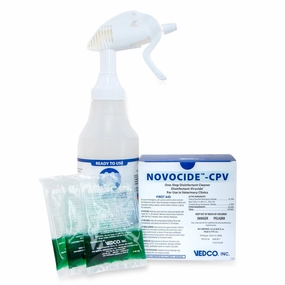 Novocide CPV, 12 Pack - One-Step Disinfectant Cleaner chicken supplies backyard chicken coop accessories poultry food chicken vitamins