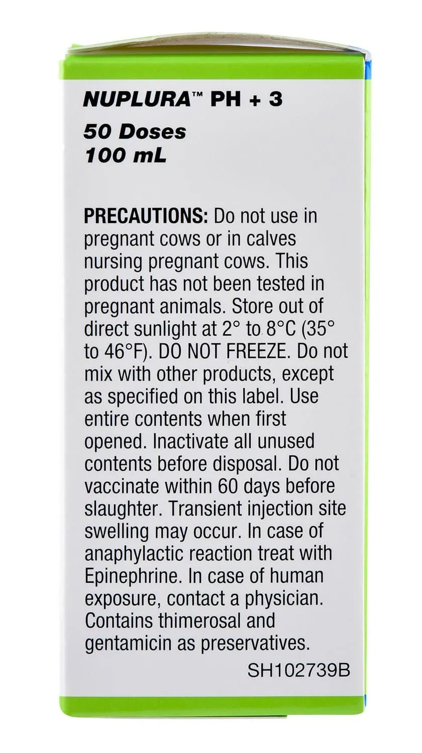 Nuplura PH 3 Cattle Vaccine
