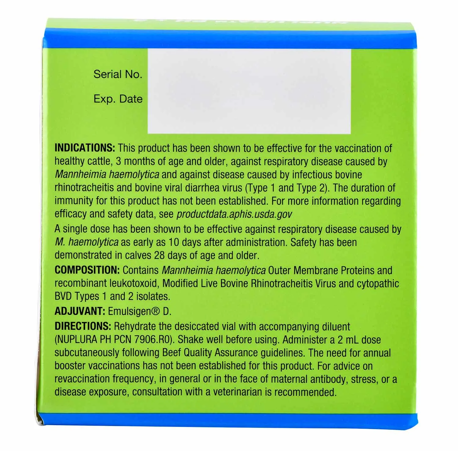 Nuplura PH 3 Cattle Vaccine