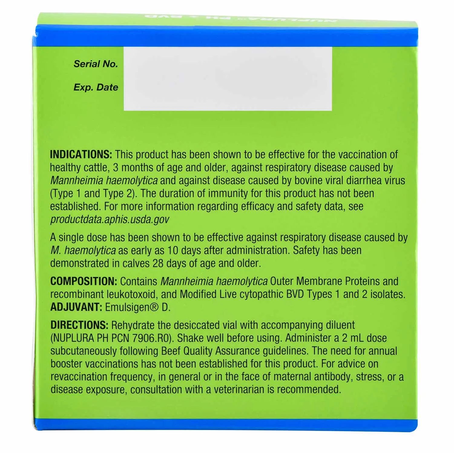 Nuplura PH BVD Cattle Vaccine